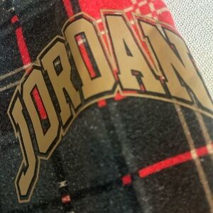 Jordan Black and Red Joggers Sweatpants